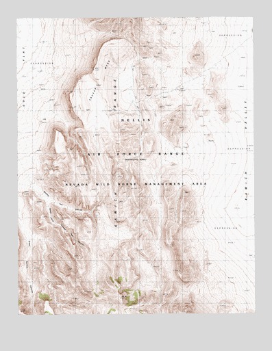 Apache Tear Canyon, NV USGS Topographic Map