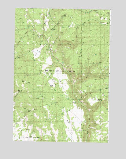 Dollar Basin, OR USGS Topographic Map