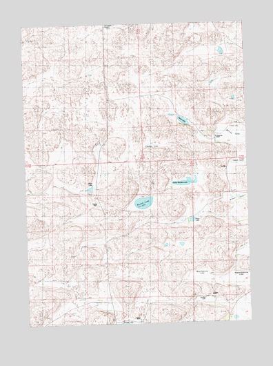Dolly Warden Lake, NE USGS Topographic Map