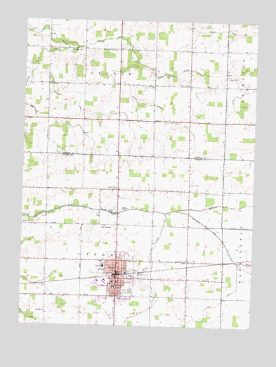 Ada, OH USGS Topographic Map