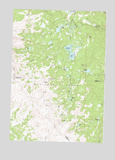 Dome Lake, WY USGS Topographic Map