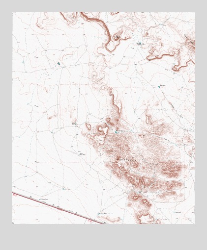 Dome Peak, TX USGS Topographic Map