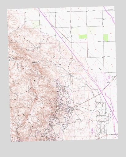 Domengine Ranch, CA USGS Topographic Map