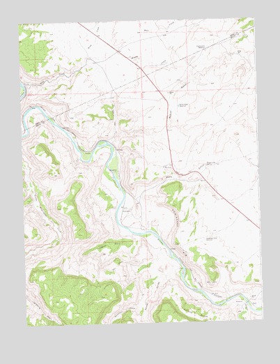 Dominguez, CO USGS Topographic Map