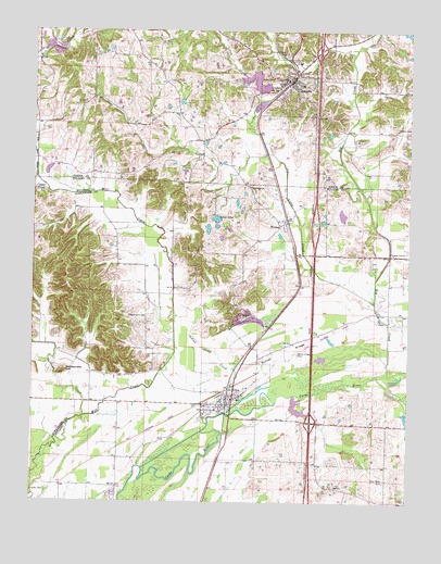Dongola, IL USGS Topographic Map