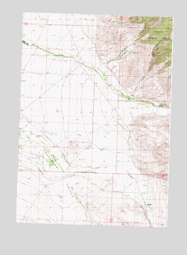 Donkey Hills NW, ID USGS Topographic Map
