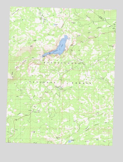 Donnell Lake, CA USGS Topographic Map