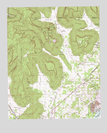 Doran Cove, AL USGS Topographic Map