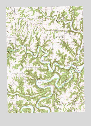 Dorchester, IA USGS Topographic Map