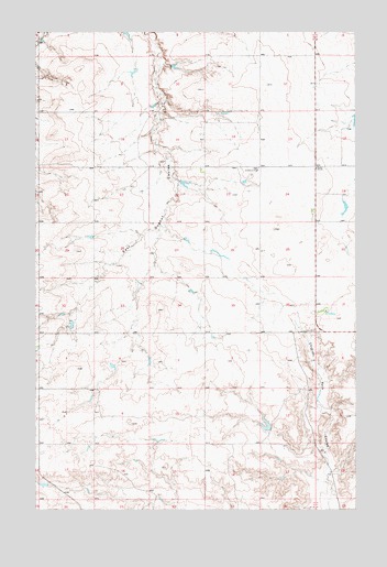 Dorner School, MT USGS Topographic Map