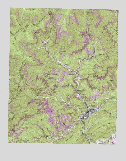Appalachia, VA USGS Topographic Map