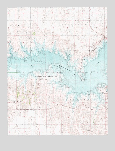 Dorrance NE, KS USGS Topographic Map