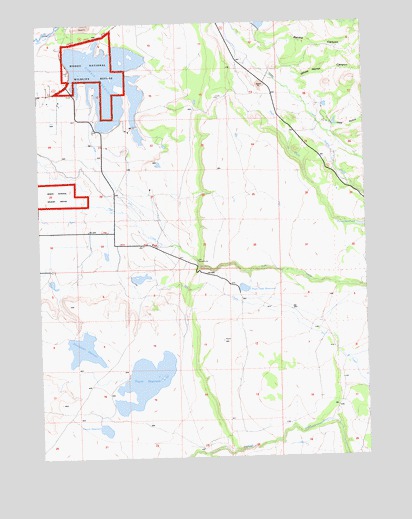 Dorris Reservoir, CA USGS Topographic Map