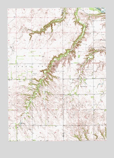 Dorsey, NE USGS Topographic Map