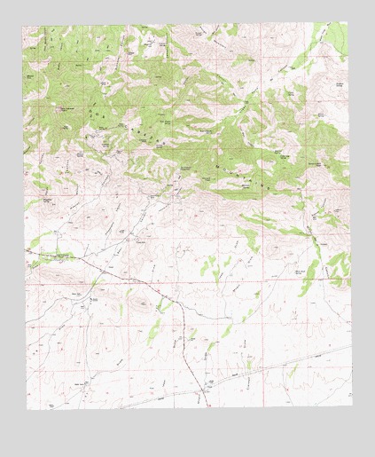 Dos Cabezas, AZ USGS Topographic Map