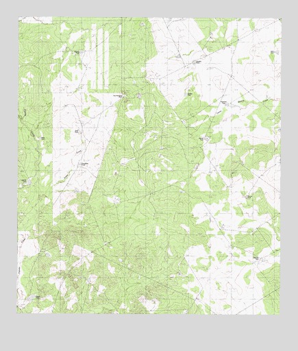 Dos Hermanos Peaks, TX USGS Topographic Map