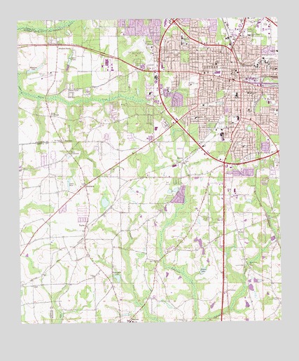 Dothan West, AL USGS Topographic Map