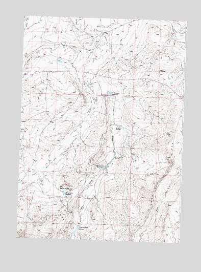 Double Butte, WY USGS Topographic Map