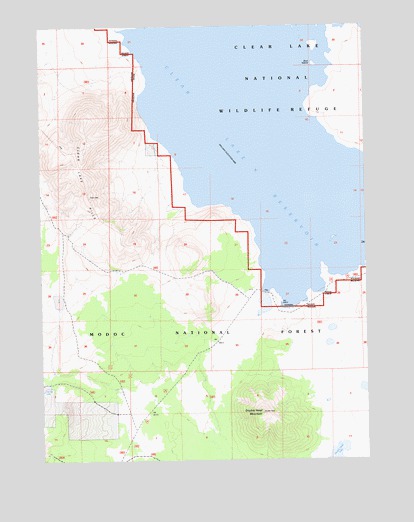 Double Head Mountain, CA USGS Topographic Map