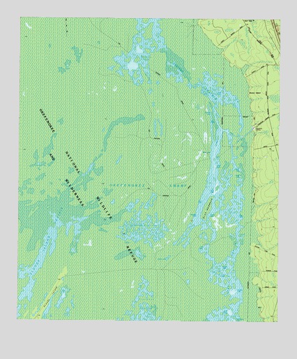 Double Lakes, GA USGS Topographic Map