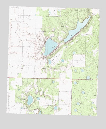 Double Lakes, TX USGS Topographic Map