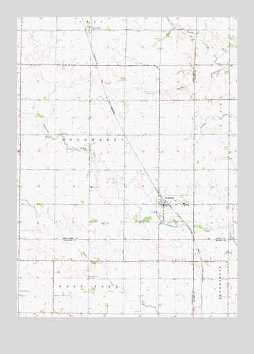 Dougherty, IA USGS Topographic Map