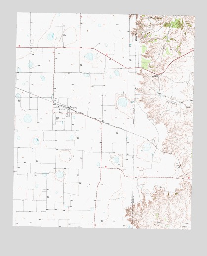 Dougherty, TX USGS Topographic Map