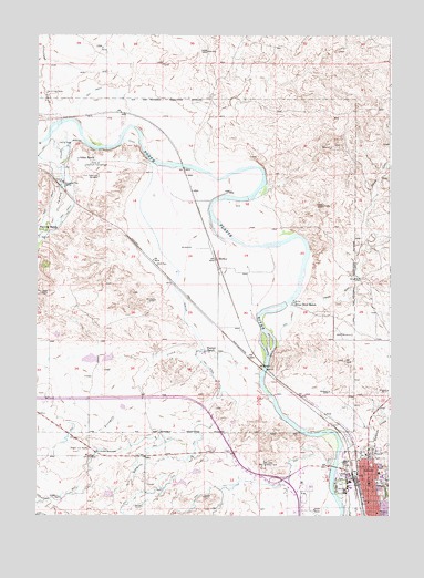 Douglas, WY USGS Topographic Map
