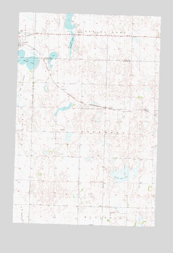 Douglas East, ND USGS Topographic Map