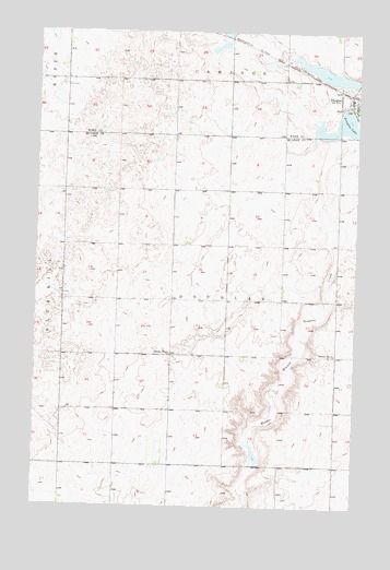 Douglas West, ND USGS Topographic Map