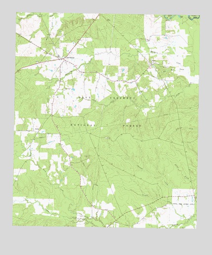 Apple Springs, TX USGS Topographic Map