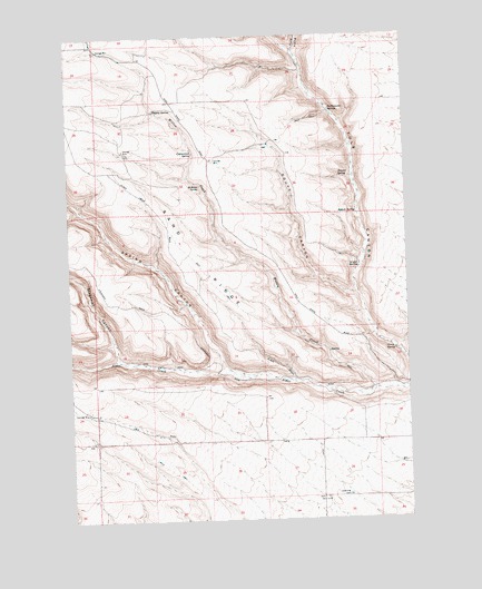 Douty Canyon, WA USGS Topographic Map