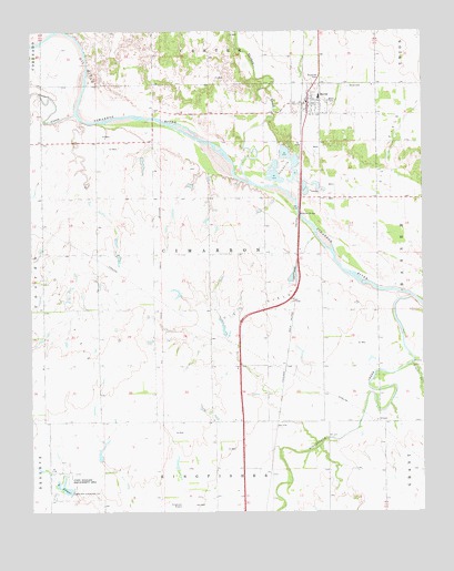 Dover, OK USGS Topographic Map