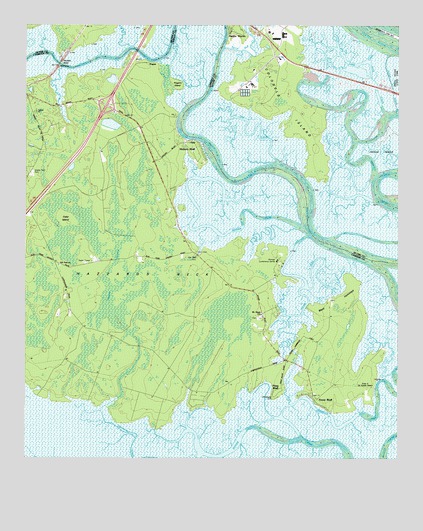 Dover Bluff, GA USGS Topographic Map