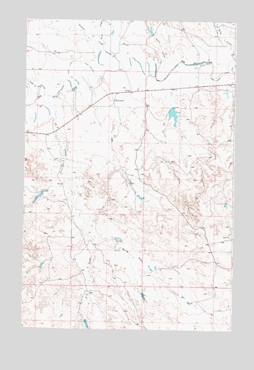 Ada Creek, MT USGS Topographic Map