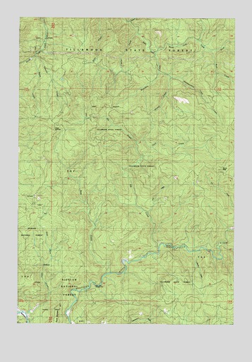 Dovre Peak, OR USGS Topographic Map