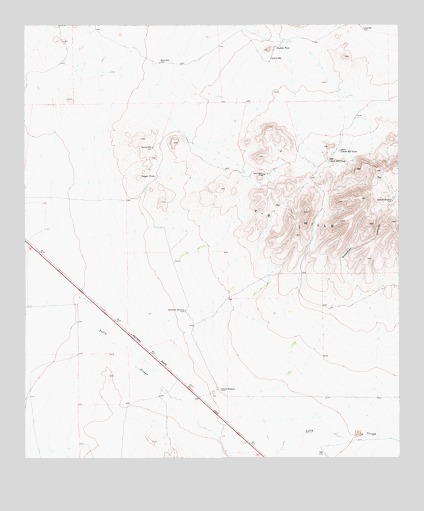 Dowman Canyon, TX USGS Topographic Map