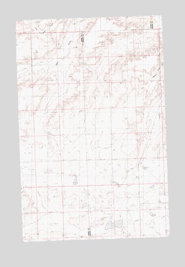 Down Reservoir NE, MT USGS Topographic Map