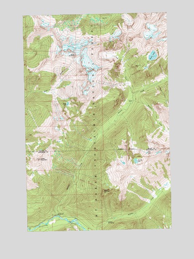 Downey Mountain, WA USGS Topographic Map