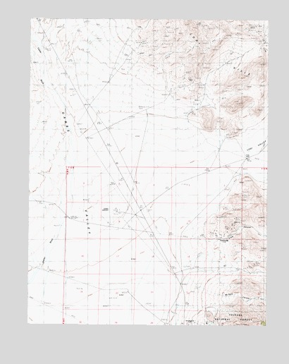 Downeyville, NV USGS Topographic Map