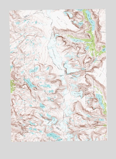Downs Mountain, WY USGS Topographic Map