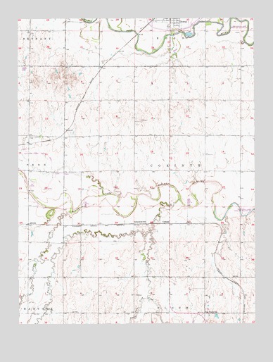 Downs South, KS USGS Topographic Map