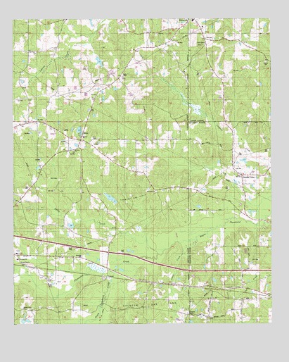 Downsville South, LA USGS Topographic Map