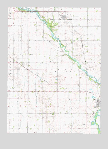Dows West, IA USGS Topographic Map