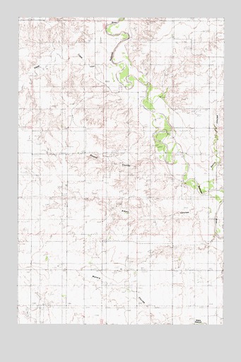 Dowse Coulee, MT USGS Topographic Map