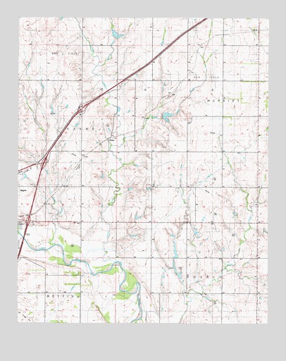Doxey, OK USGS Topographic Map