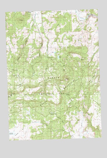Drake Butte, OR USGS Topographic Map