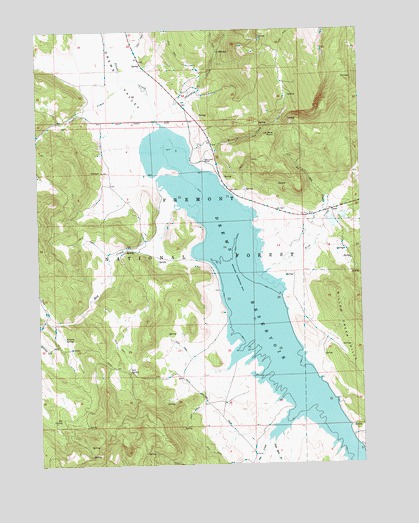 Drews Reservoir, OR USGS Topographic Map