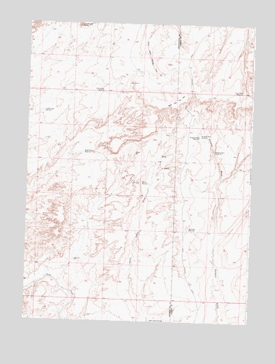 Dripping Rock Spring, WY USGS Topographic Map