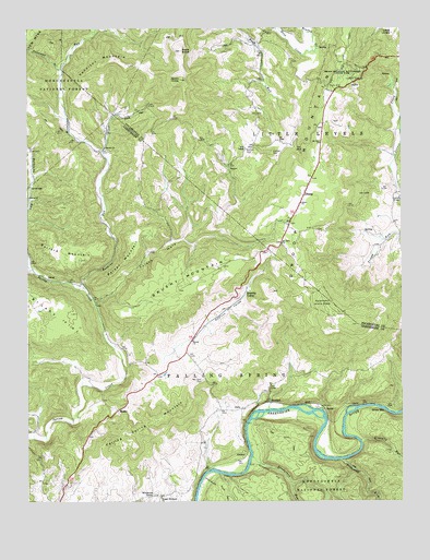Droop, WV USGS Topographic Map
